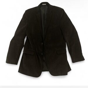 Pronto Uomo Big and Tall 44XL Black Corduroy Blazer